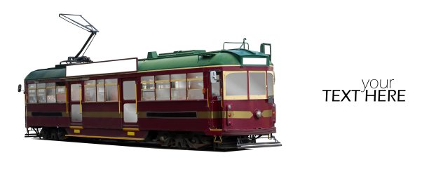 与拷贝空间隔离的电车图片下载