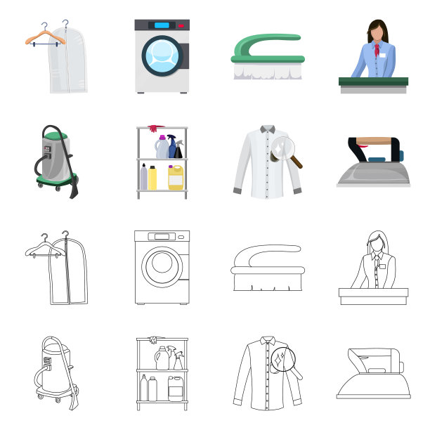 隔离物体清洗和清洁标志图片下载