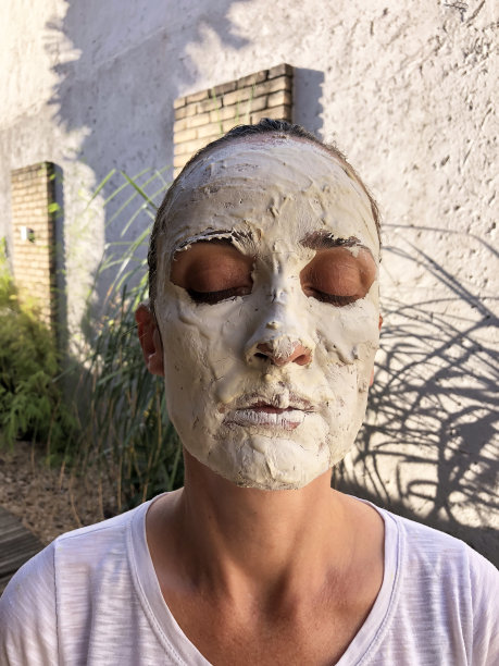 粘土和芦荟面膜图片下载