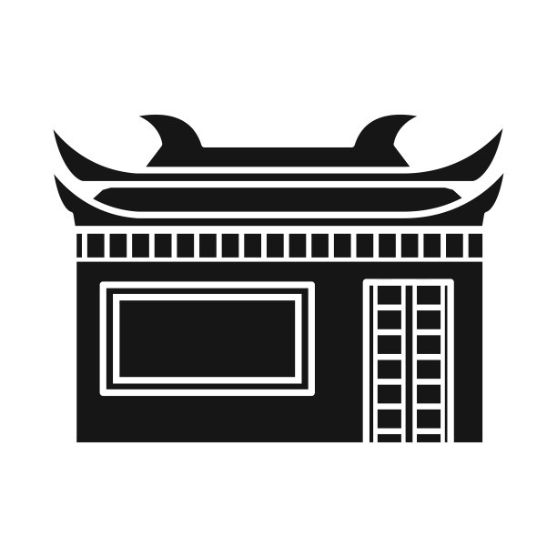 设计寺庙和河内标志集图片下载