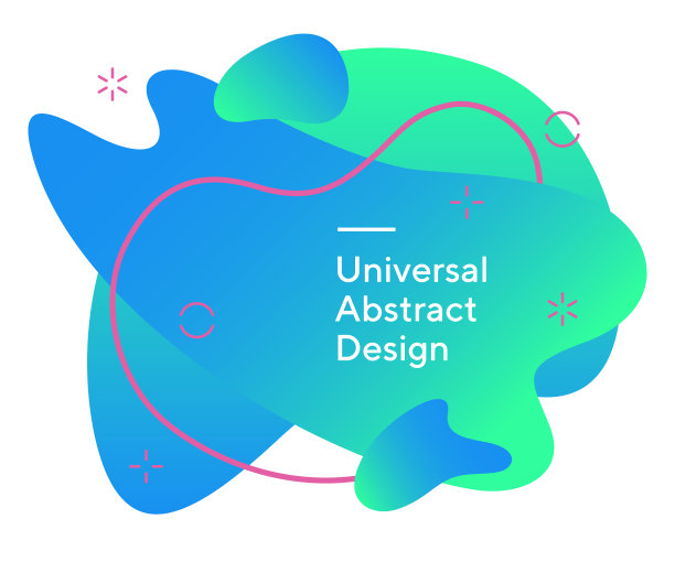 彩色液体背景与样本文本图片下载