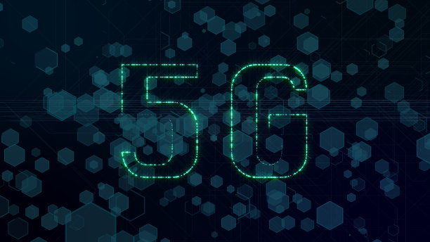 5G全球数据网络连接六边形蜂窝高速互联网宽带信息图背景。图片下载