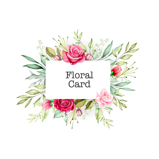 漂亮的隔断框花婚礼请帖图片下载