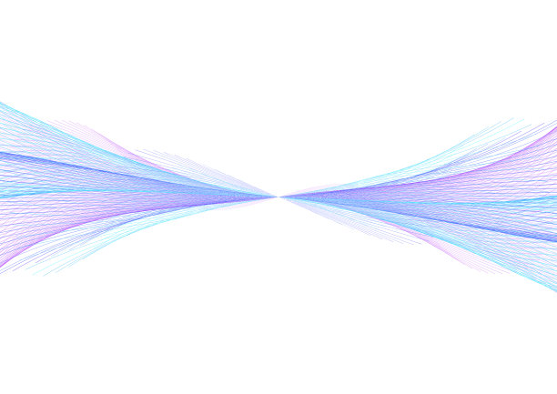 白色背景与抽象波的颜色梯度图片下载