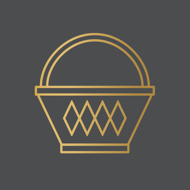 金柳条篮子图标图片下载