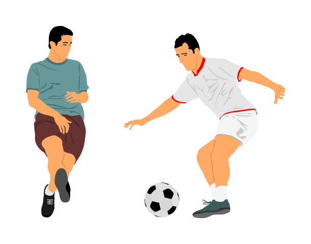 足球运动员在决斗中孤立的白人运动图片下载