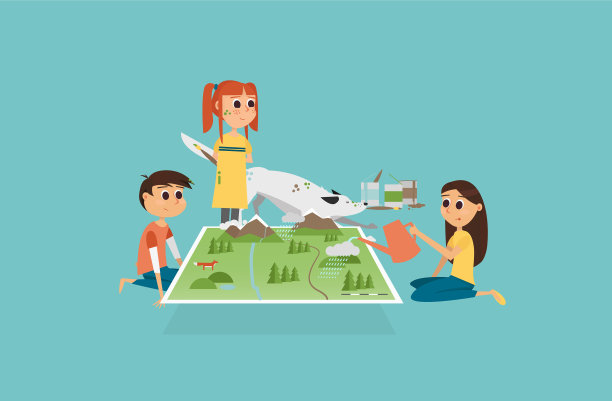 让孩子们玩3d地图图片下载