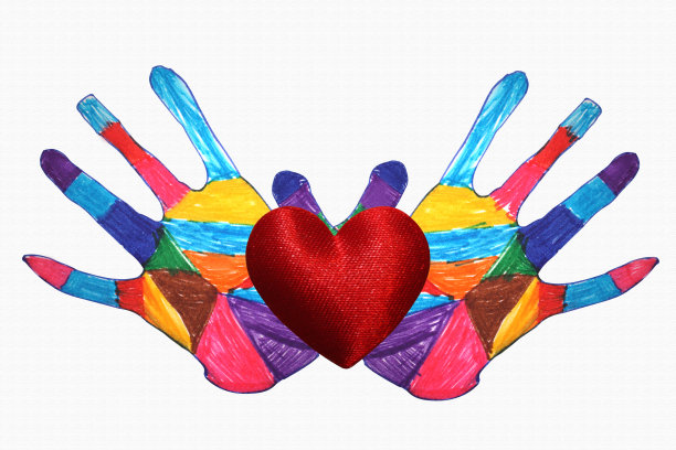 情人节，心交叉在一起图片下载