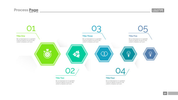 时间轴与选项幻灯片模板图片下载