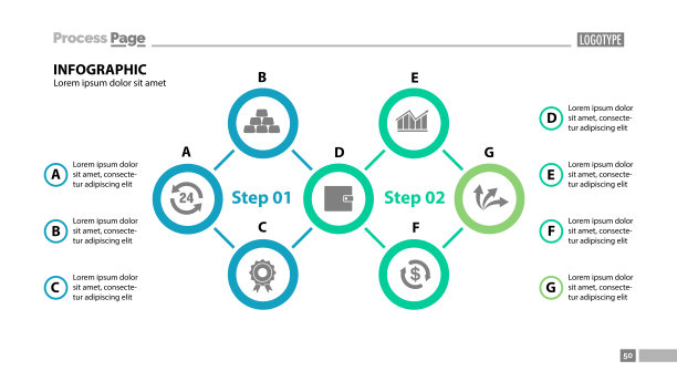 平面幻灯片模板的七个要素图片下载