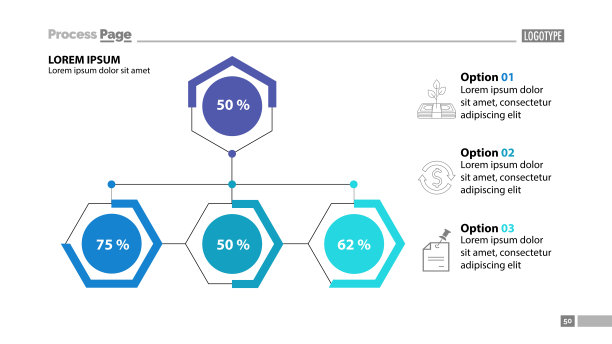 业务流程选项幻灯片模板图片下载