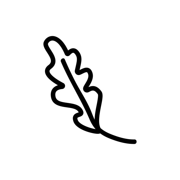 维生素叶芝麻菜图标矢量大纲插图图片下载