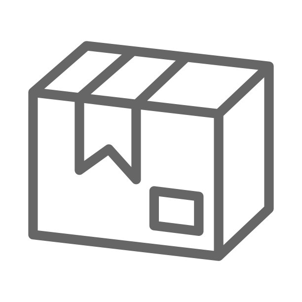 包裹邮政线图标，交付符号，货物箱矢量标志上的白色背景，纸板箱包装图标在轮廓风格的移动概念和网页设计。矢量图形。图片下载