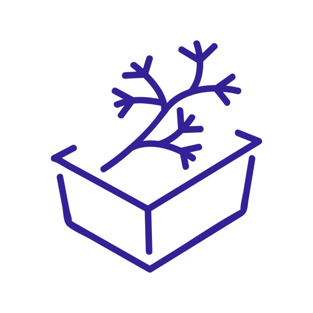 茴香在托盘图标矢量轮廓说明图片下载