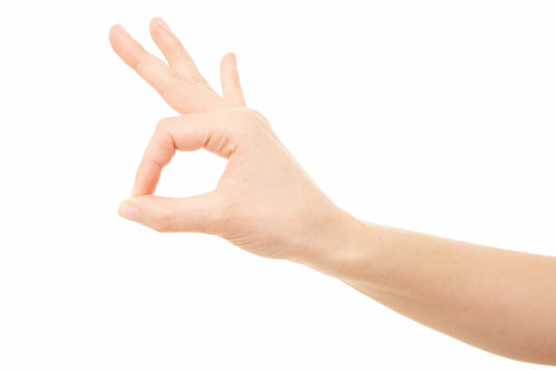 女人的胳膊，意大利的手势，一切都好图片下载