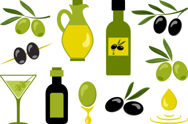 彩色的橄榄集图片下载