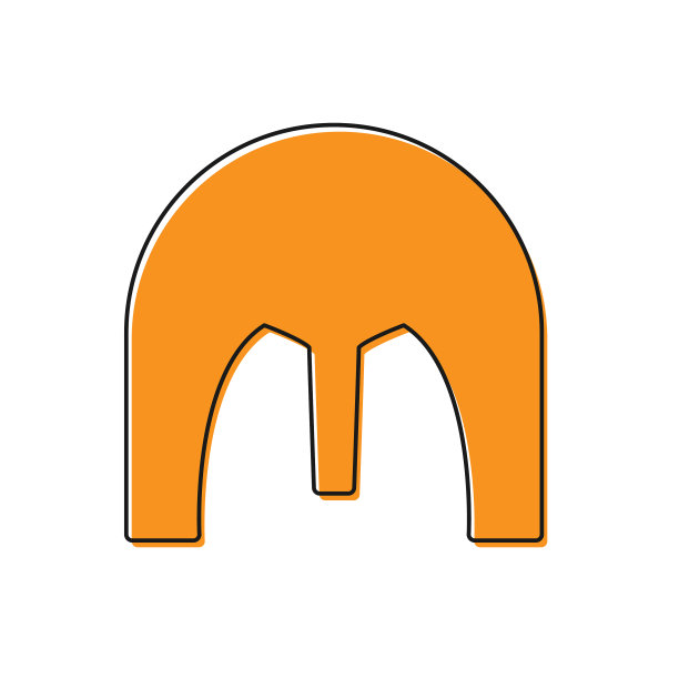 橙色的中世纪铁头盔的头部保护图片下载