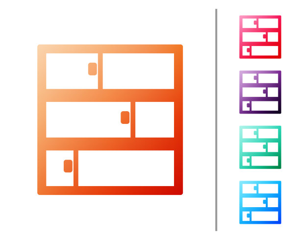 红色线架子图标孤立在白色背景图片下载
