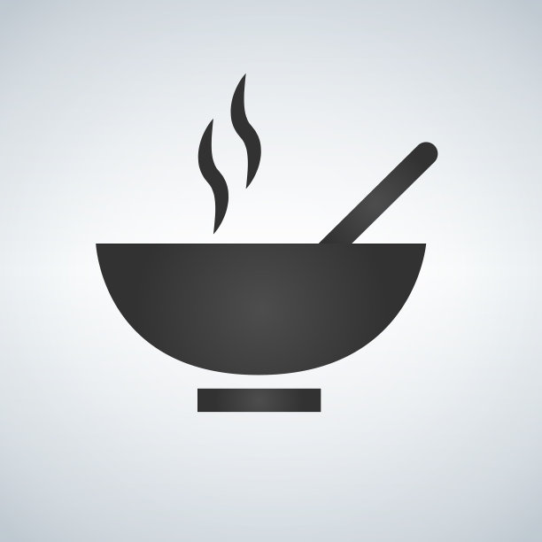 热汤碗食物的图标图片下载