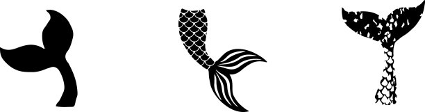 美人鱼孤立的背景图片下载