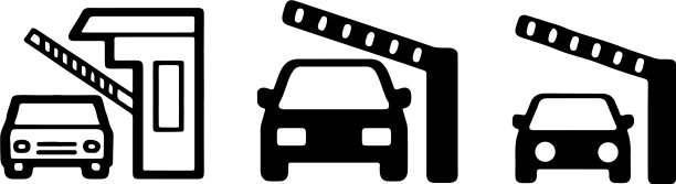 收费公路图标孤立的背景图片下载