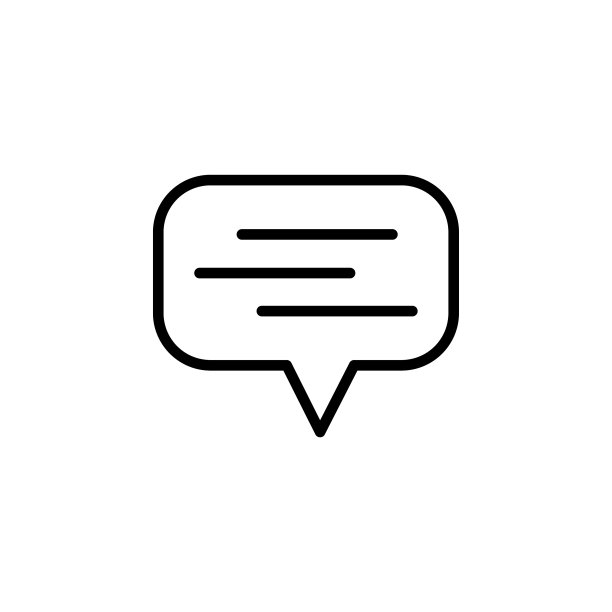 评论图标设计线条风格完美图片下载