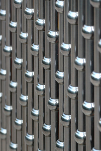 金属栏杆作为背景，选择性聚焦图片下载