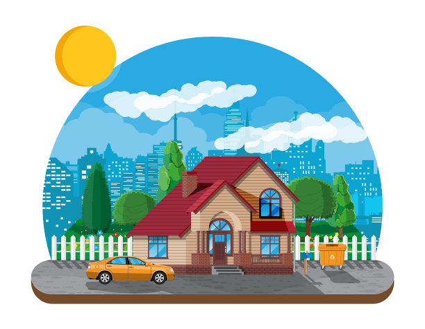 郊区家庭住宅乡村木屋图片下载