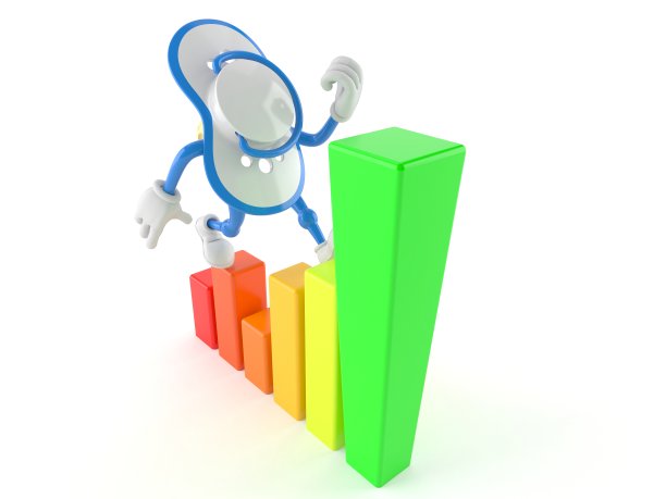 婴儿虚拟字符与图表图片下载