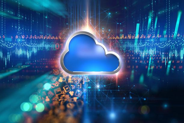 云计算系统抽象技术背景图片下载