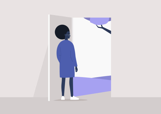 隔离的结束，年轻的黑人女性角色出去了，生活方式的写照图片下载