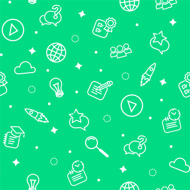 在线教育无缝模式蓝色图片下载