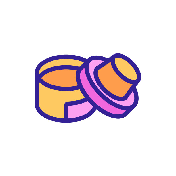 鞋油海绵图标矢量轮廓插图图片下载