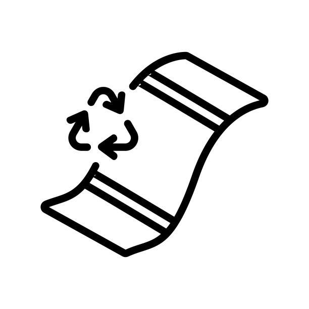 回收地毯废物图标矢量大纲插图图片下载