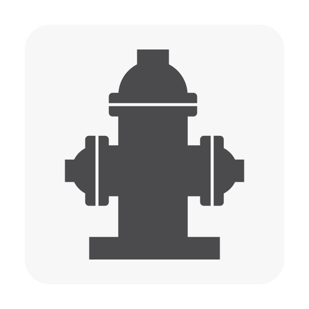 消防软管图标为白色。图片下载