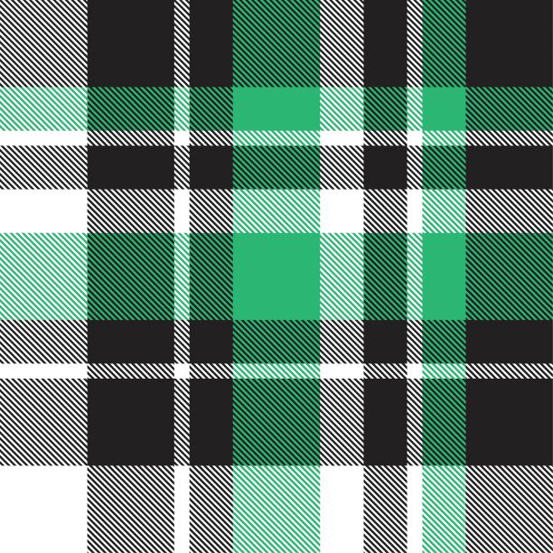 绿色格子呢格子无缝图案图片下载