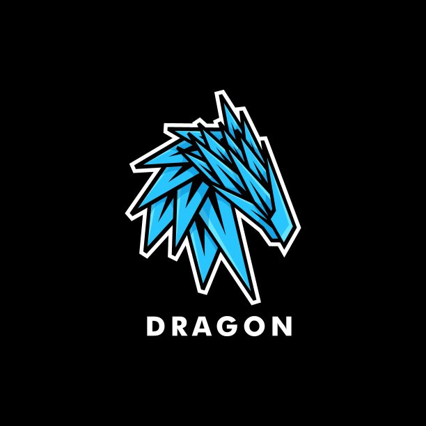 矢量插图龙吉祥物卡通风格。图片下载