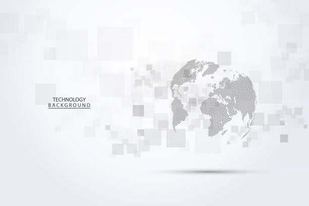 全球网络连接。抽象背景技术平面设计。网络无线系统和互联网。大数据。全球网络高速连接数据速率技术图片下载