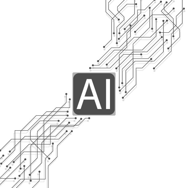 以点带线的沟通理念。人工智能。自动化的过程。生物电子学。图片下载