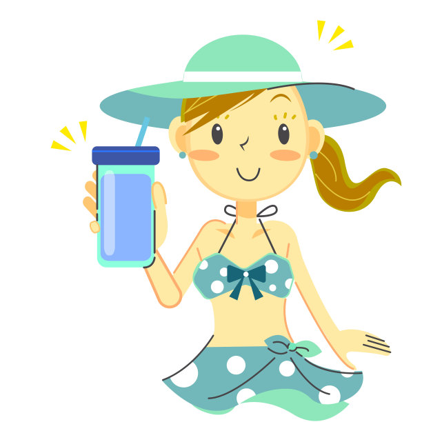 比基尼女孩表情系列图片下载