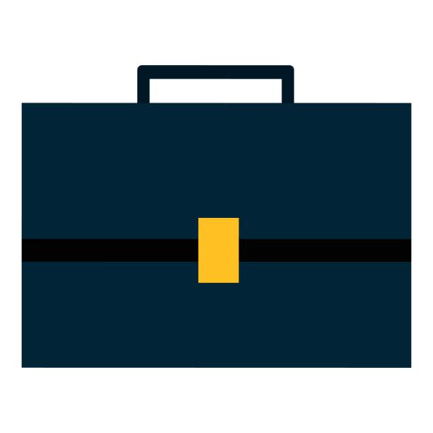 公文包具有皮革质感和金色金属锁元素，商务设备图片下载