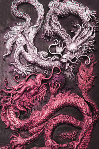 龙战斗的雕像图片下载