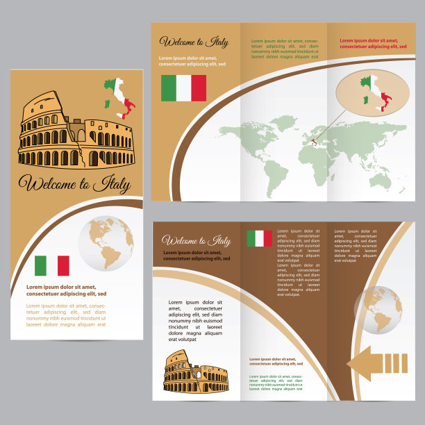 旅行者指南或带有地图的横幅图片下载