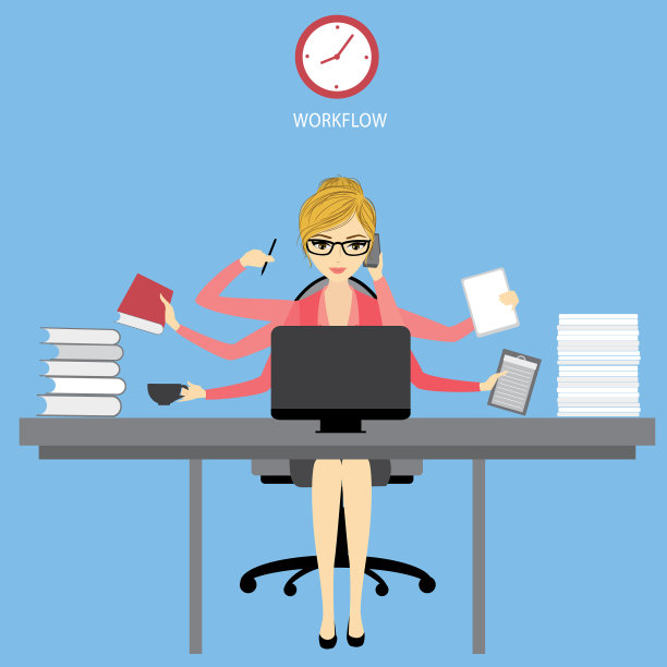 商务女性或办公室职员坐在图片下载