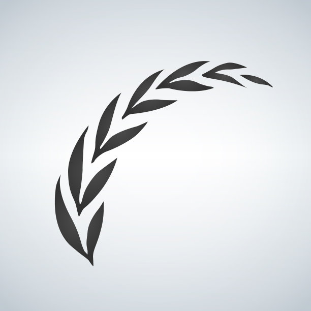 花圈耳朵孤立在白色背景模板上图片下载