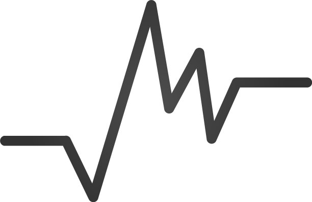 灰色心跳节律不齐图标图片下载