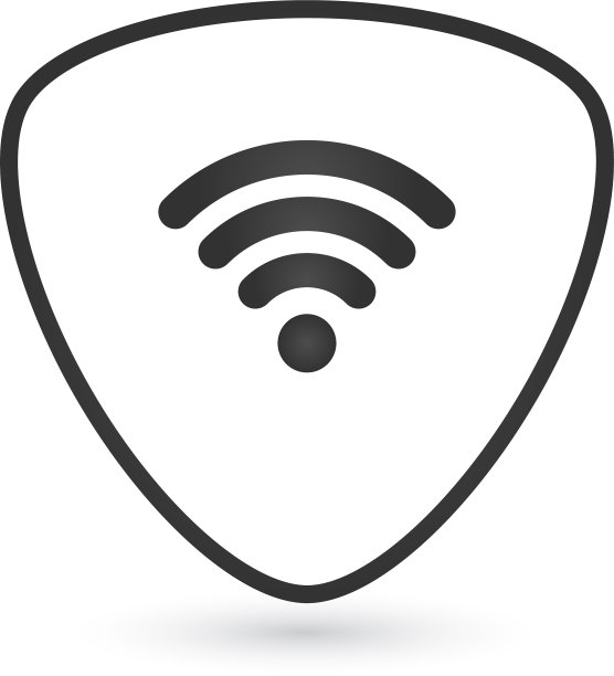 带有天线或WiFi信号的吉他拨片图片下载