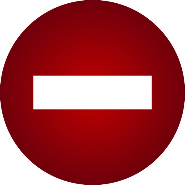 停止标志，禁止进入标志，隔离在白色图片下载