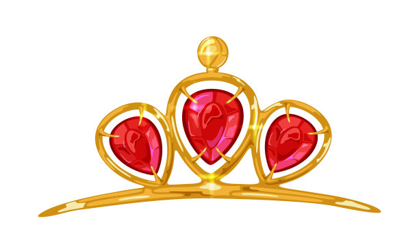 金头冠，王冠，王冠圈或发带图片下载