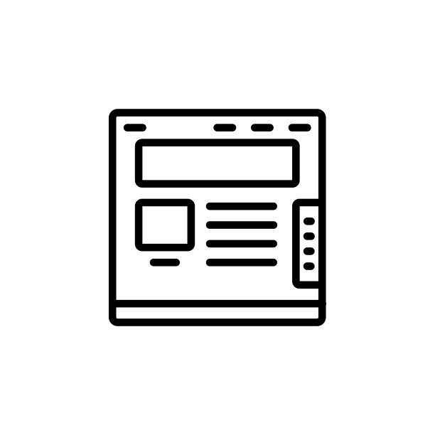 适用于网页模式的线性图标设计图片下载